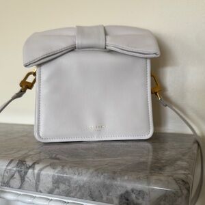 Ted Baker White Crossbody Bag with Decorative Bow